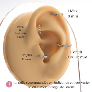 Bold Titanium Ring Piercing