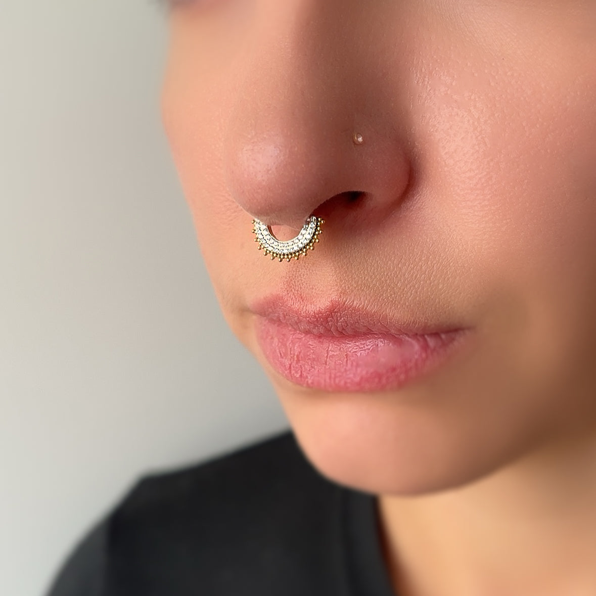 D.Bella Piercing Nez En Forme L 24 Pièces - Anneaux Nez Acier Inoxydable Or Rose