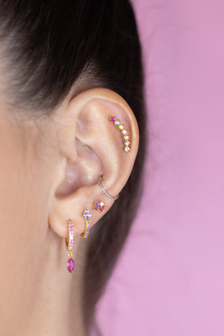 Composition de boucle d'oreille et piercing - By Les Audacieuses