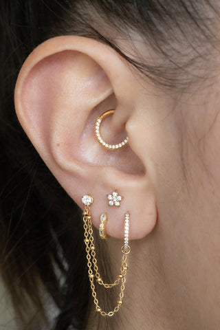 Bijou de piercing anneau daith