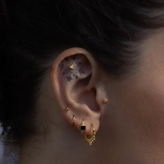 anneau piercing hélix conch lobe tragus