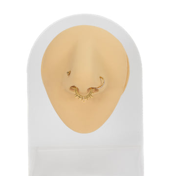 Ear Piercing Kit ZS Pack Of 2 Pincher Tapers Septum Rings 2G 4G 6G 8G 10G 14G 16G Black Buffalo Horseshoe Stretcher Expander Piercing For Stretching Pierced Nose Ear Smiley Piercing Jewellery