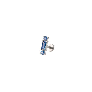 Piercing strass bleu, piercing labret, piercing conch, piercing hélix