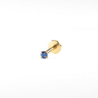 Piercing strass, labret, piercing strass bleu, piercing en acier chirurgical 