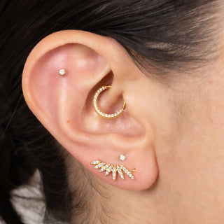 Boucle d'oreille Couronne