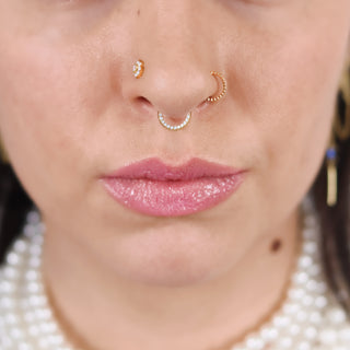 PIercing nez narine nostril fleur strass By Les Audacieuses