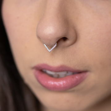 Piercing Septum Tribal Labyrinthe - Argenté, Acier Chirurgical 1.2mm, Neuf Avec étiquettes