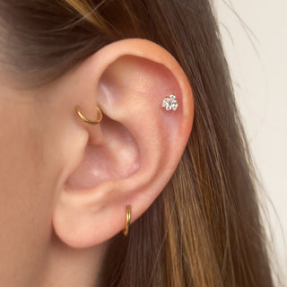 bijou piercing cartilage oreille haut 