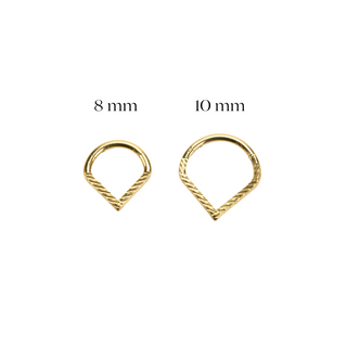 taille piercing septum daith