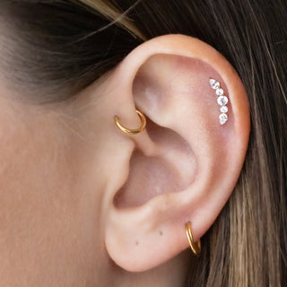 piercing titane helix eden strass