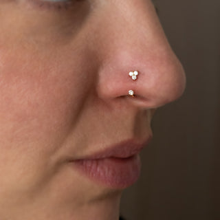 piercing nostril titane fer a cheval strass